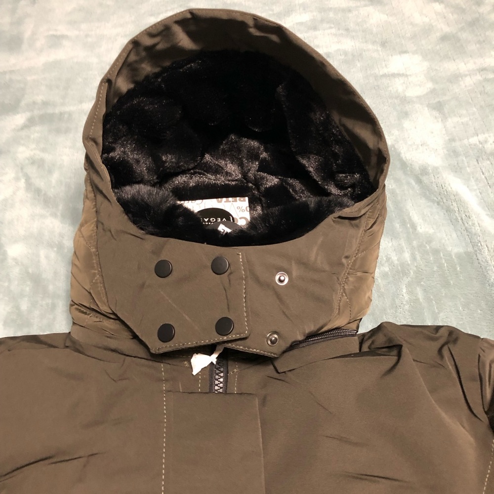 Coalition LA heavyweight quilted arm jacket olive - Picture 9 of 12